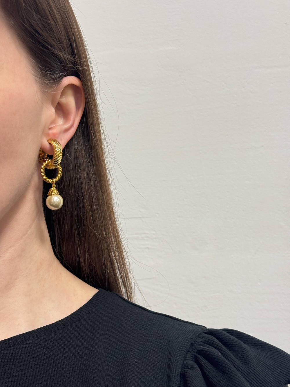 Клипсы трансформеры с «жемчужными» подвесками Sonia Rykiel