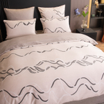 Комплект постельного белья Делюкс Сатин 100% хлопок на резинке LR633