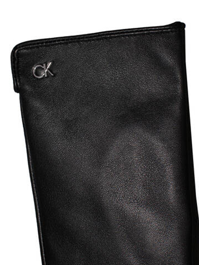 Кожаные перчатки Calvin Klein - черный(K60K612630)