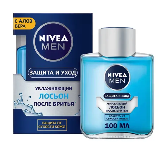 Лосьон после бритья NIVEA MEN, Защита и уход с алоэ вера, 100мл