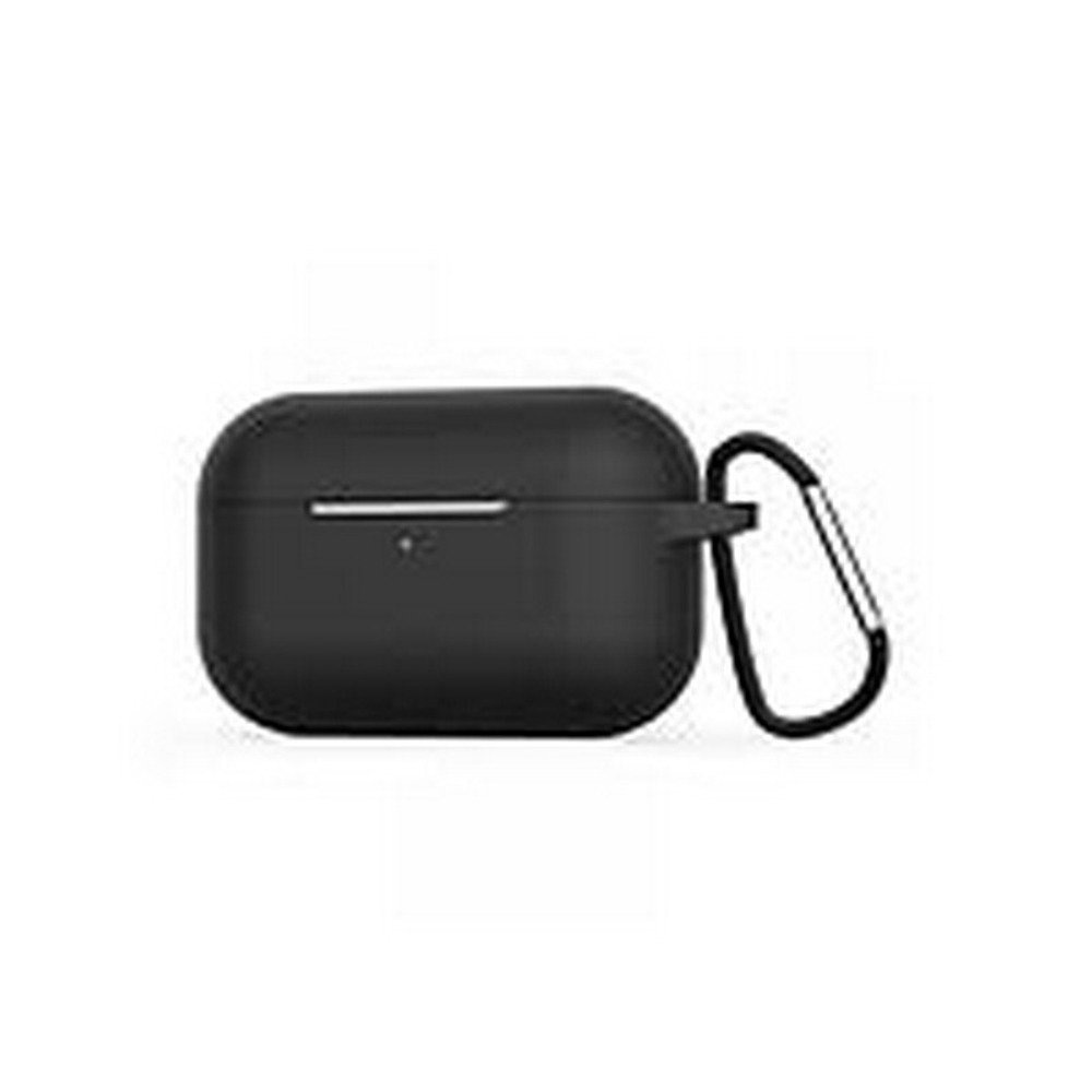 Чехол для AirPods 3 Slim с карабином (черный)