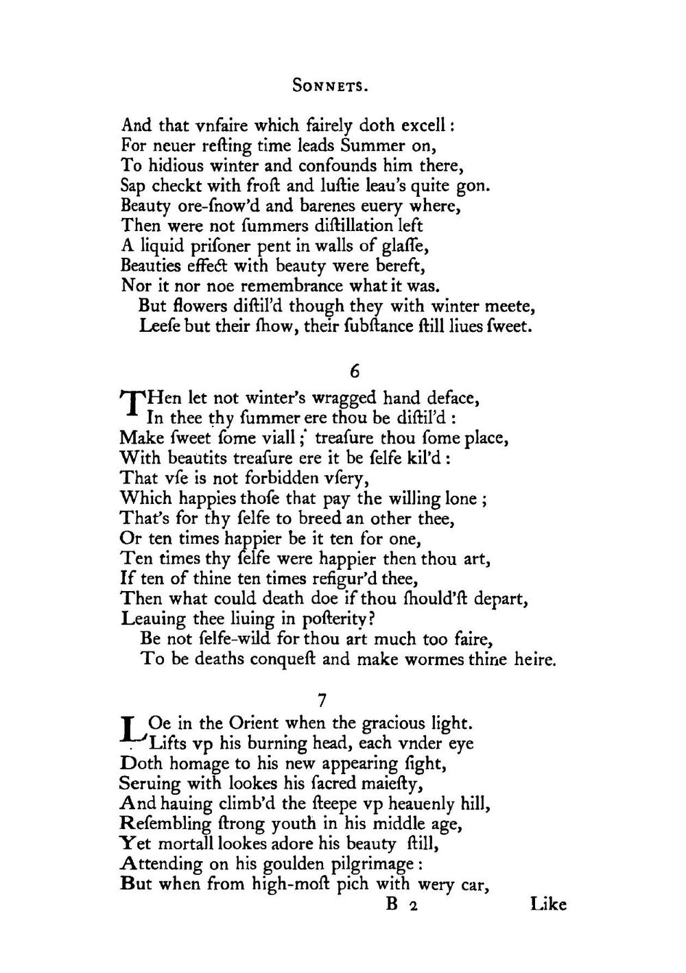 Shakespeare's sonnets, and A lover's complaint. Reprinted in the orthography, and punctuation of the original edition of 1609 | Уильям Шекспир