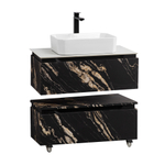 Мебель для ванной со столешницей и накладной раковиной Cezares SLIDER 80 Черный фьюжн SLIDER-800-1C-SO-NF-P