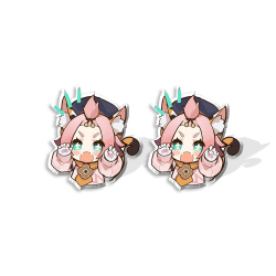 Серьги гвоздики "Genshin Impact / Геншин" (Персонажи)