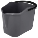 Ведро Grenada прямоугольное, 13л (серый) (комплект 6 шт)