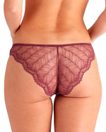 Трусики-бразилиана Laura (Размер: M) (Цвет: сливовый)