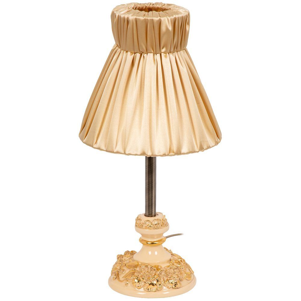 Настольная лампа Лето Weron Айвори с абажуром Адель Айвори