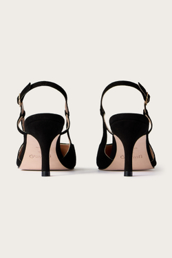 БОСОНОЖКИ ИЗ ЧЕРНОЙ ЗАМШИ