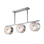 Светильник на штанге 3х40Вт Е14, металл/стекло, хром