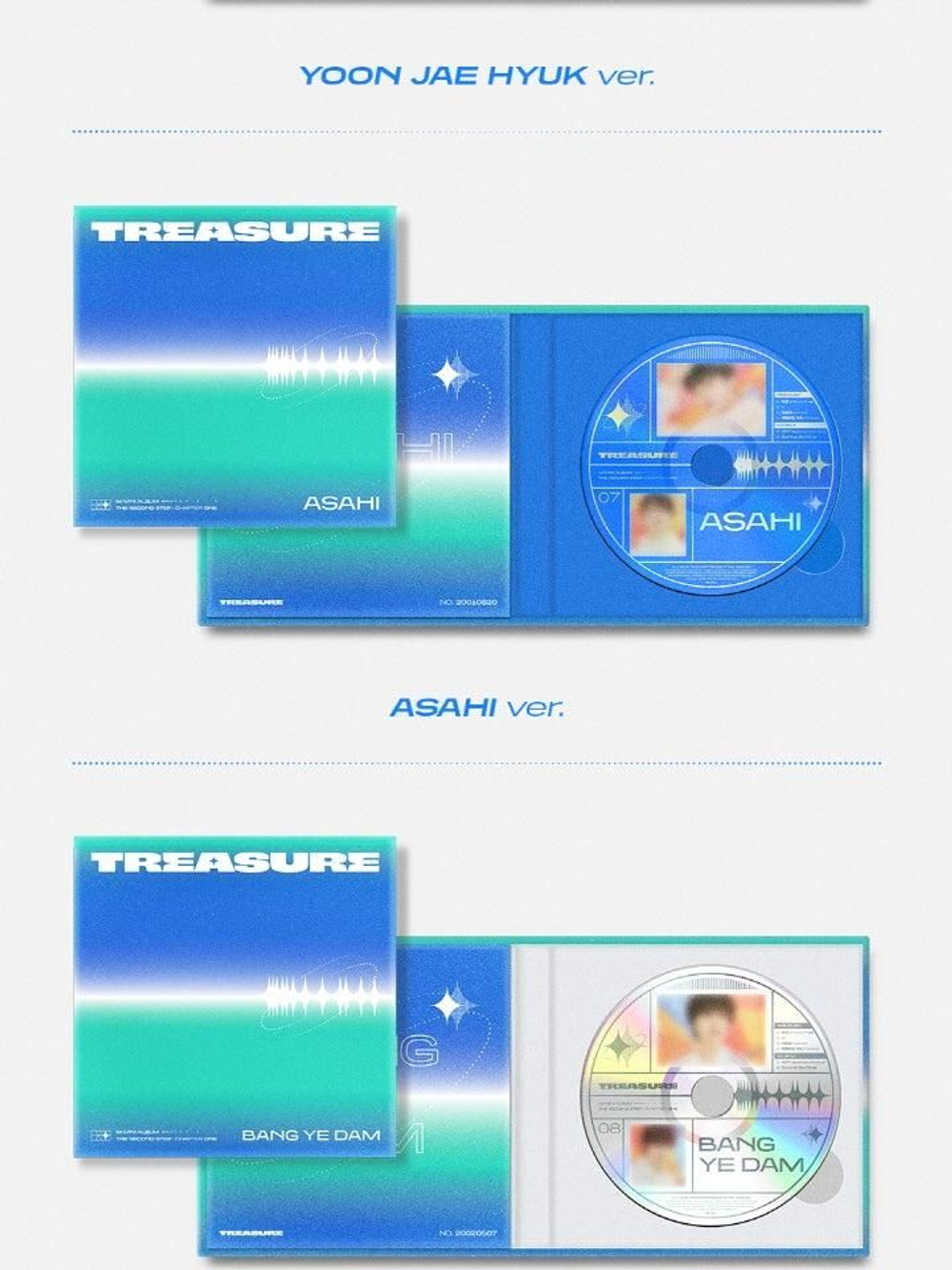 Альбом TREASURE - THE SECOND STEP : CHAPTER ONE 1st Mini Album DIGIPACK RANDOM Version