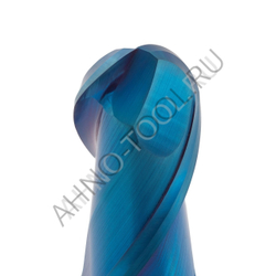 Фреза твердосплавная сферическая  4мм (L=50, l=8, хв=4) Z2 35° по закаленной стали BRHM-2B-R2.0S HRC