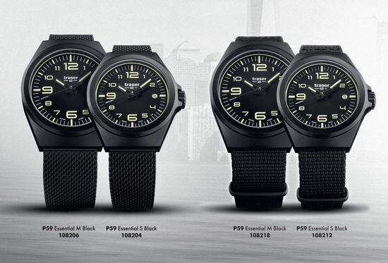 Швейцарские тактические часы Traser P59 ESSENTIAL S BLACK 108213