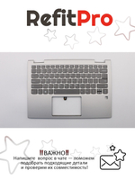 Верхняя панель с клавиатурой (топкейс) для ноутбука Lenovo Yoga 730-13IKB. раскладка - английская, с подсветкой, серая (5CB0Q95936), оригинал