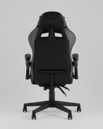 Кресло спортивное TopChairs Prophet с оттоманкой черный