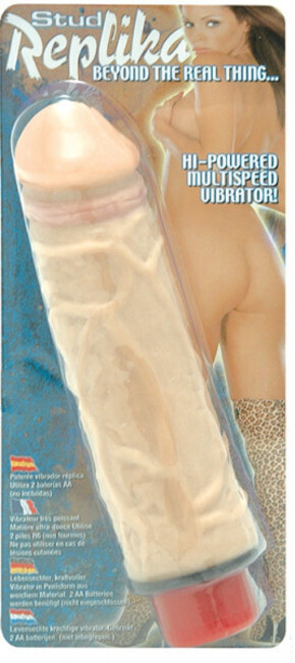 Вибратор телесный Stud Replika ( 18 см, телесный) (Цвет: телесный)