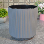 Кашпо Грейс 2,9л, серый дымчатый