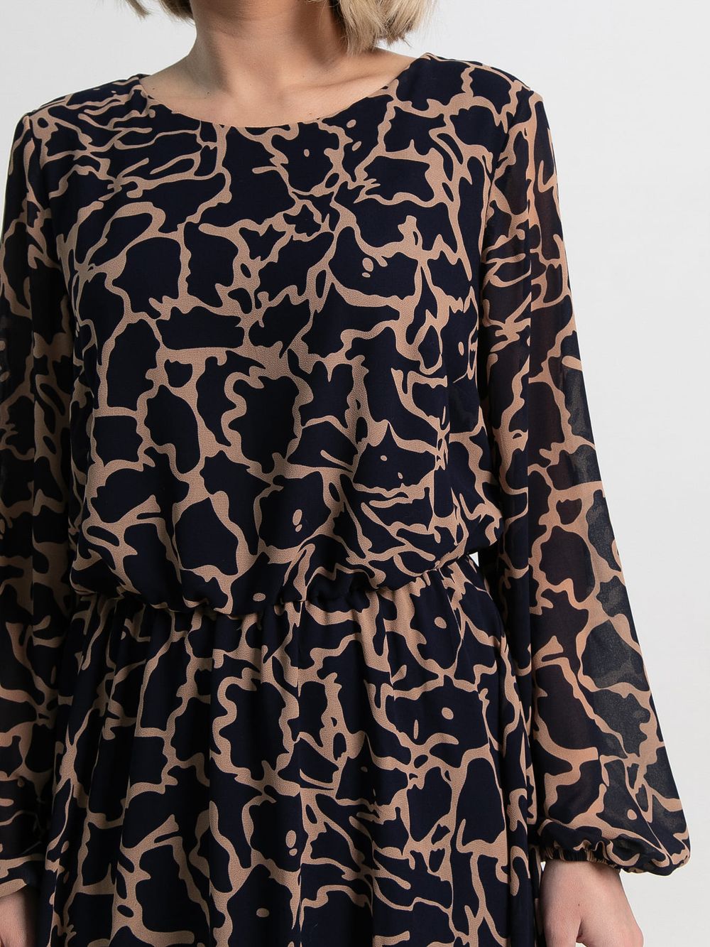 Платье Идиллия (сине-бежевое) П15379-16М LT Collection