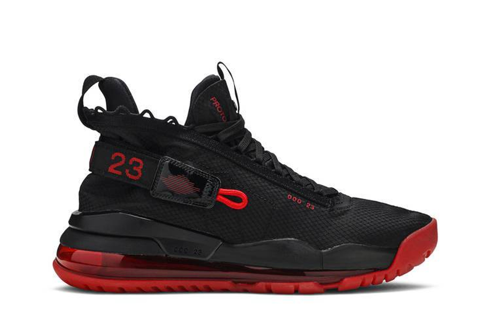 Jordan Proto Max 720 Black University Red Hyper Sneakers