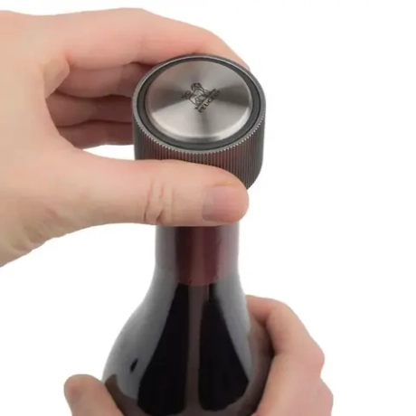 Штопор электрический 21см и обрезатель фольги Peugeot Line Reverse серебристый в подарочной упаковке