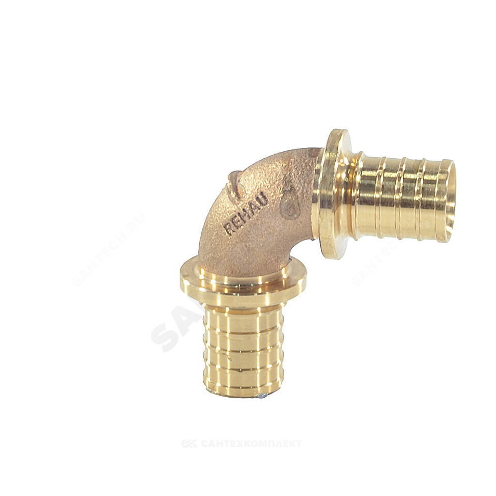 Угольник для PE-X труб аксиальный бронза Дн 16х90гр RAUTITAN PLATINUM RX Rehau 13777011001