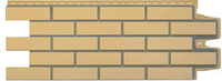 Фасадная панель Гранд Лайн Клинкерный кирпич, Премиум горчичная (шов RAL 7006)
