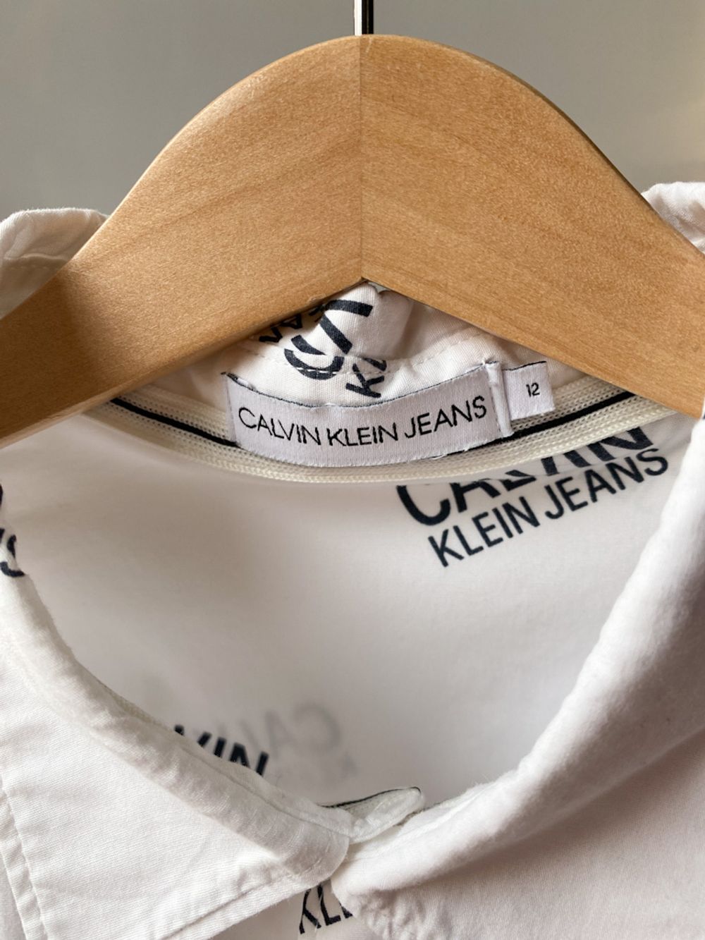 Хлопковая рубашка Calvin Klein, 152