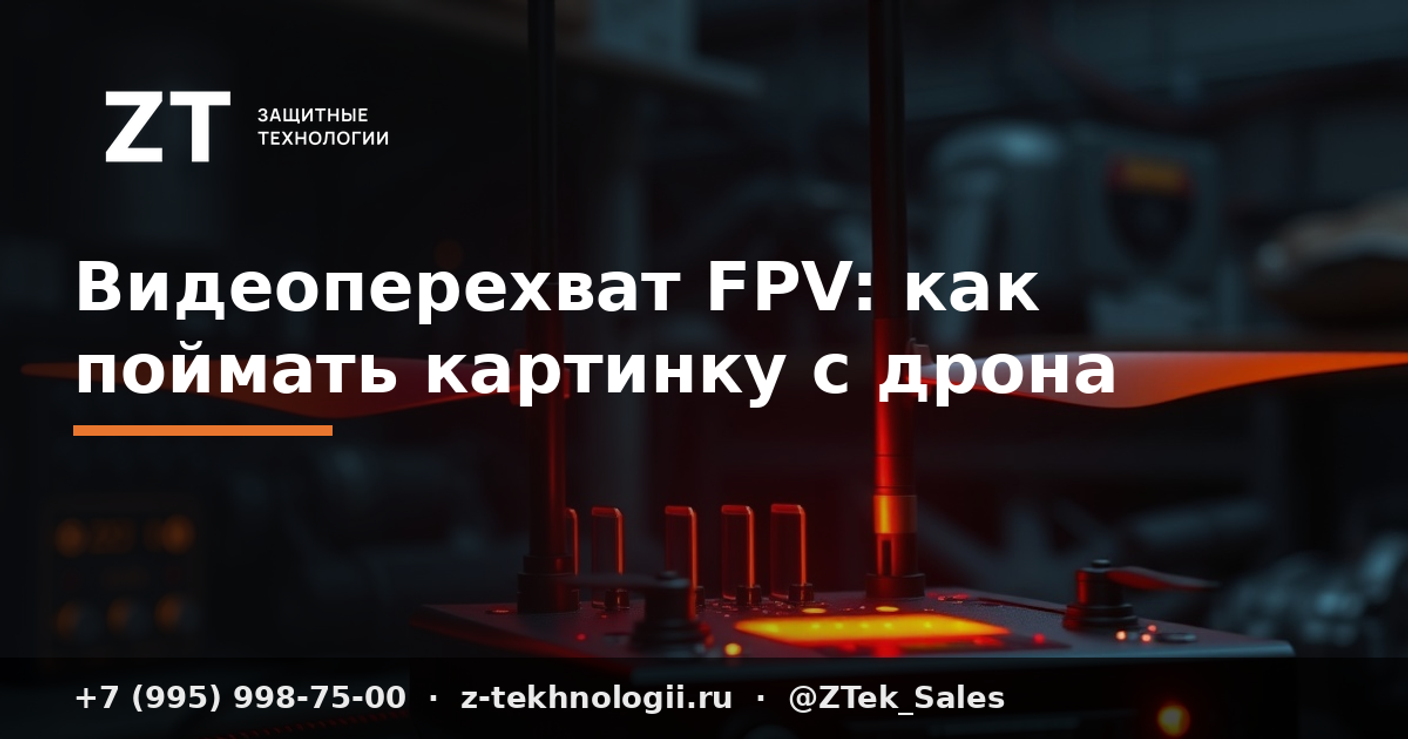 Видеоперехват FPV: как поймать картинку с дрона