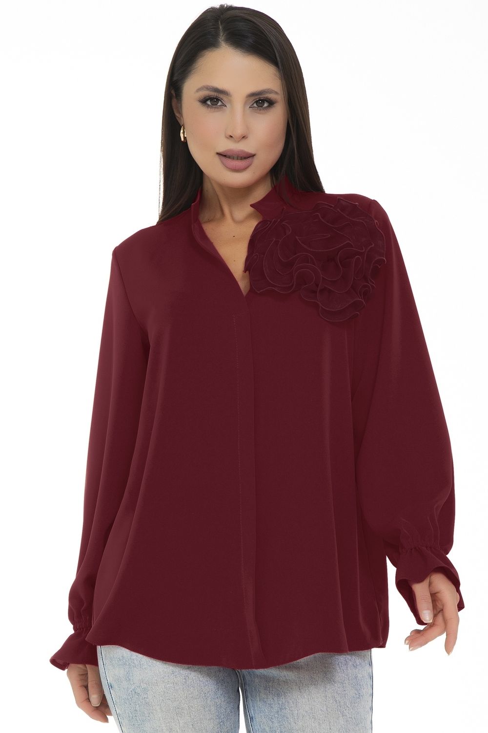 Блуза Модная Люкс (марсала) Diolche