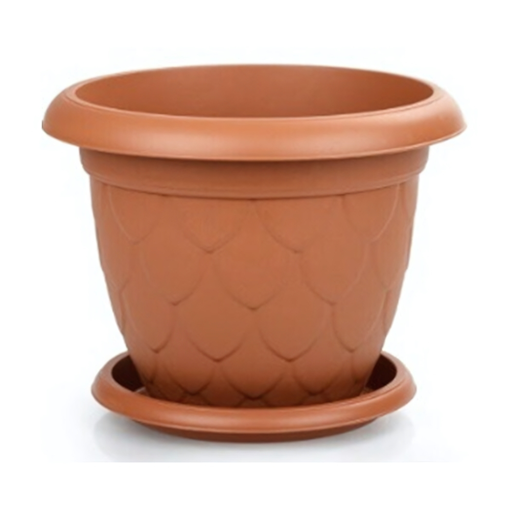 Горшок с поддоном Капля 37л D 510 мм терракот арт. DS11-1