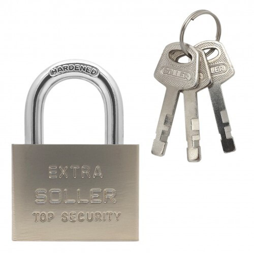 Замок висячий ВС 450мм Экстра хром (501 SOLLER) (00000428)