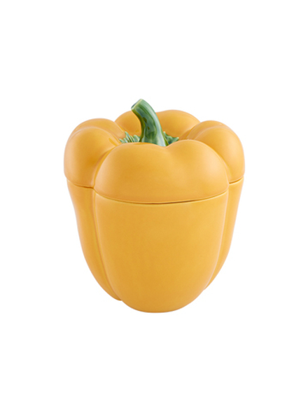 Емкость с крышкой Bordallo Pinheiro Pepper желтая (22 см)