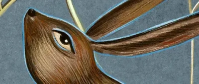 Фотообои флизелиновые ФабрикаФресок Зайцы в цветах 300х270см, обои в детскую, в спальню, гостиную