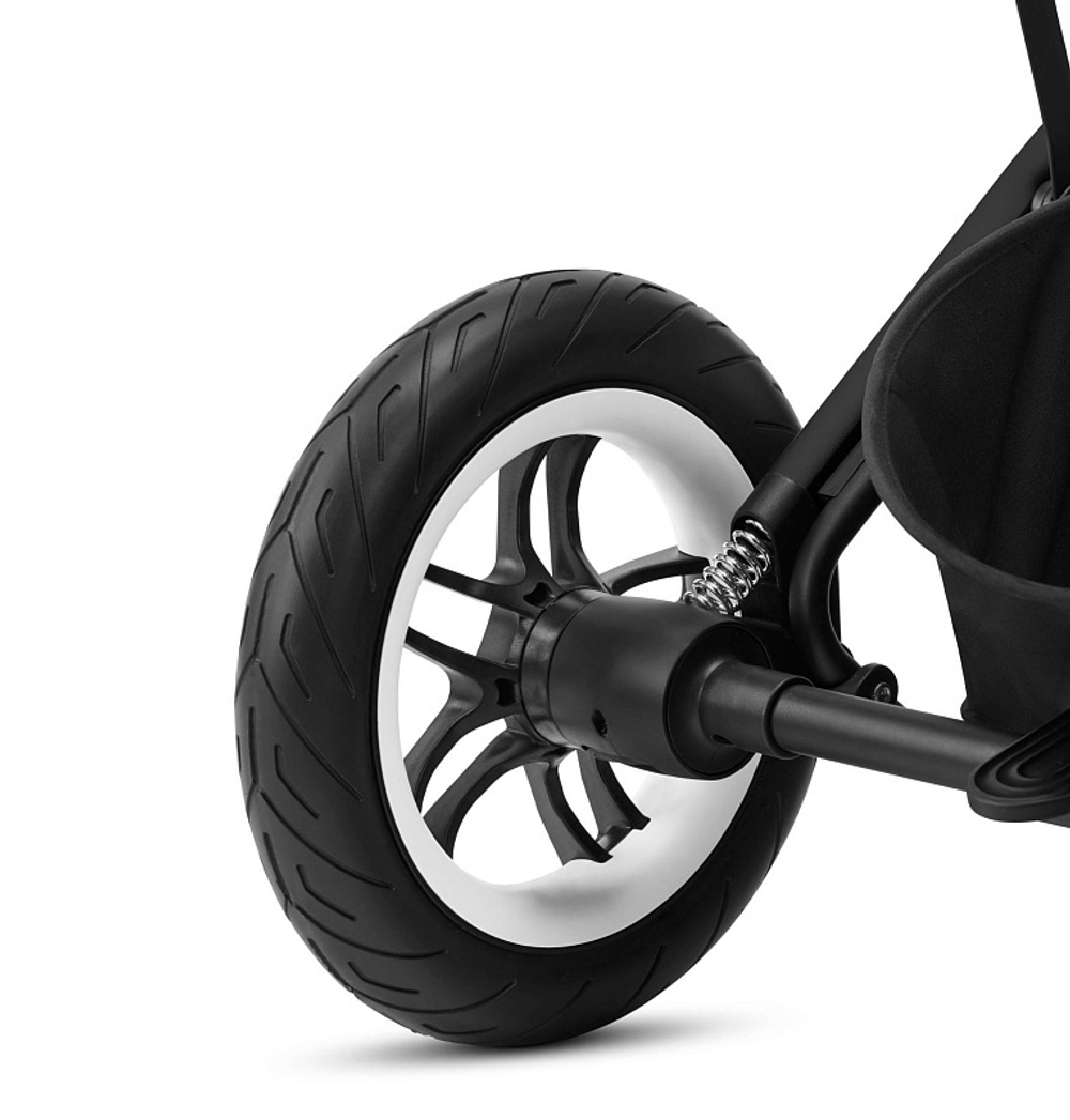 Коляска 2 в 1 Cybex Talos S Lux BLK Moon Black с дождевиками прогулочного блока и люльки
