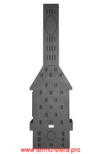 Камин ПРАГА три стекла NEW черный