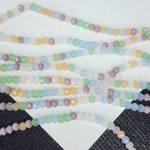 Бусины стекло, эффект кошачьего глаза, огранка, р-р 3мм, цена за нить 22.5см