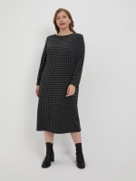 Платье длинное офисное осеннее