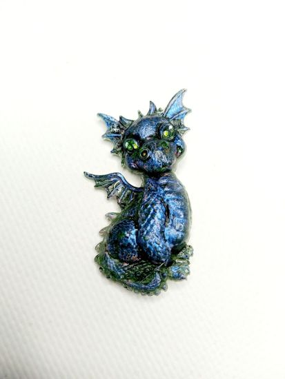 Значок "Дракон" темно-синий