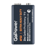 Батарейка Крона 6F22 SR-1 Gopower Extra Heavy Duty 9 (1шт)