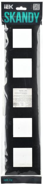 SKANDY Рамка 5-местная SK-F05Bl черный IEK