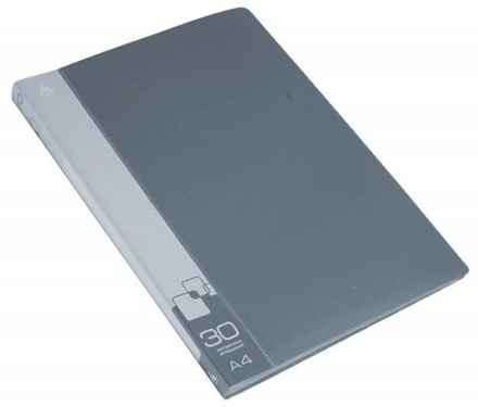 Папка файл А4 30лист 0,65мм серая