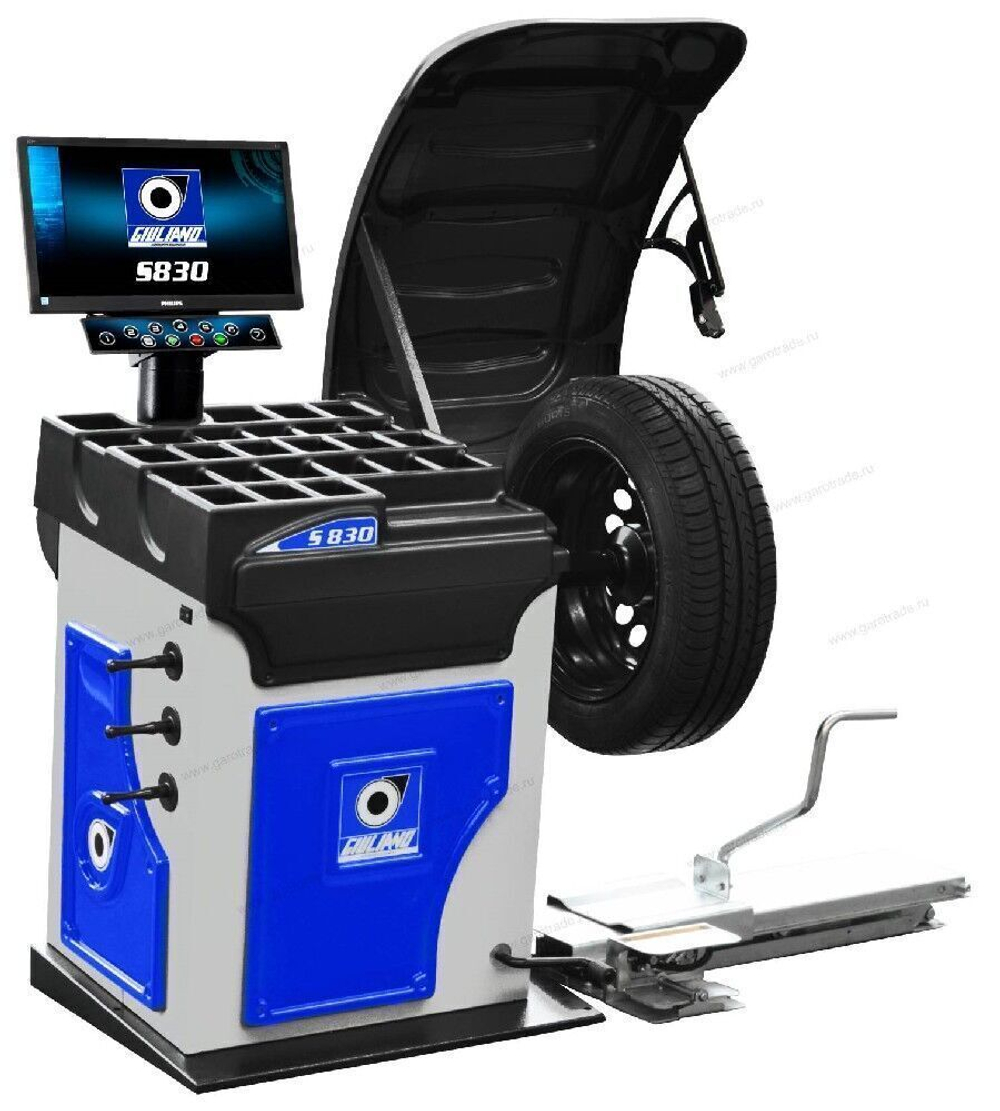Балансировочный станок для колес легковых автомобилей с монитором S830 Giuliano