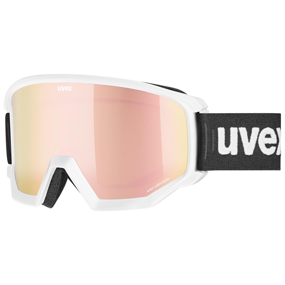 UVEX очки ( маска) горнолыжные 0527-1130 0 uvex athletic CV white m SL/rose-green