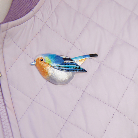 Брошь Shadore Птичка XZ1241.21 BL/S