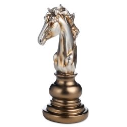 ФИГУРКА ДЕКОРАТИВНАЯ "ШАХМАТНАЯ ФИГУРА КОНЬ" 10,5*8,5*20 СМ