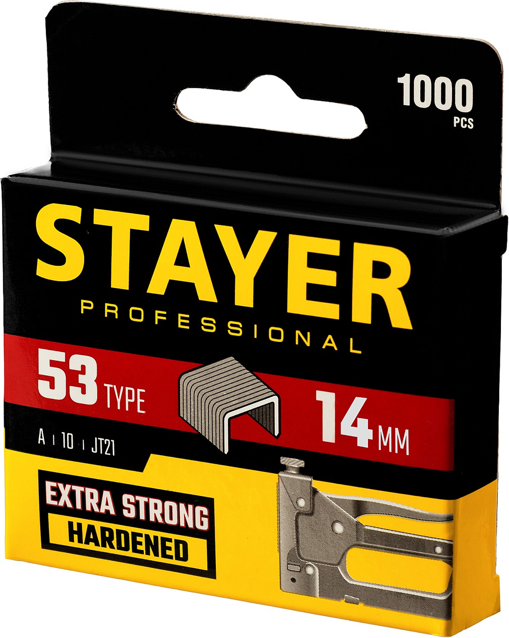 STAYER скобы тип 53 (A/10/JT21), 14 мм, калибр 23GA. 1000 шт. (3159-14)