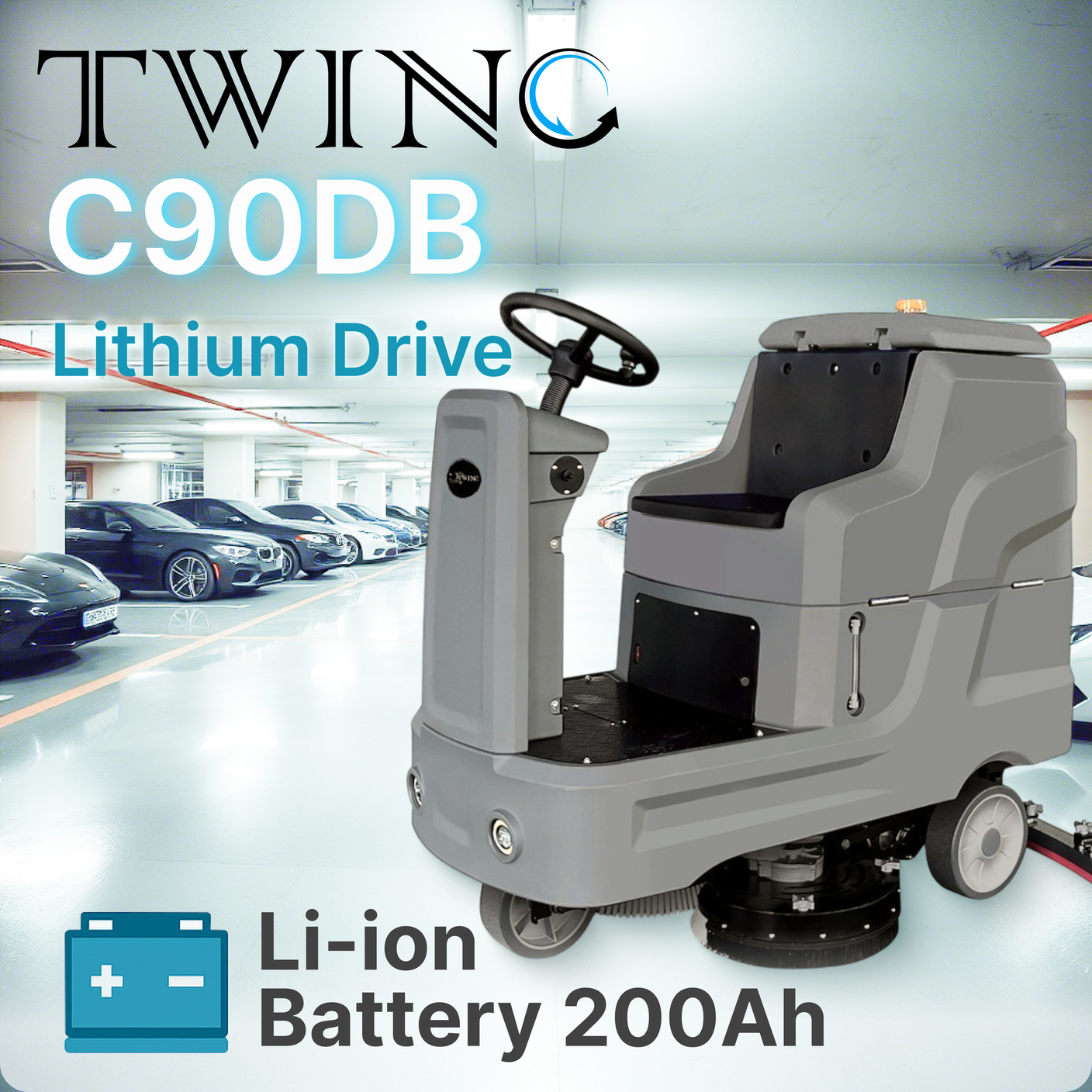 Снижение цены на поломоечную  машину с местом оператора Twinc C90DB