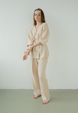 Костюм-кимоно Luxberry Муслин и комфорт экрю