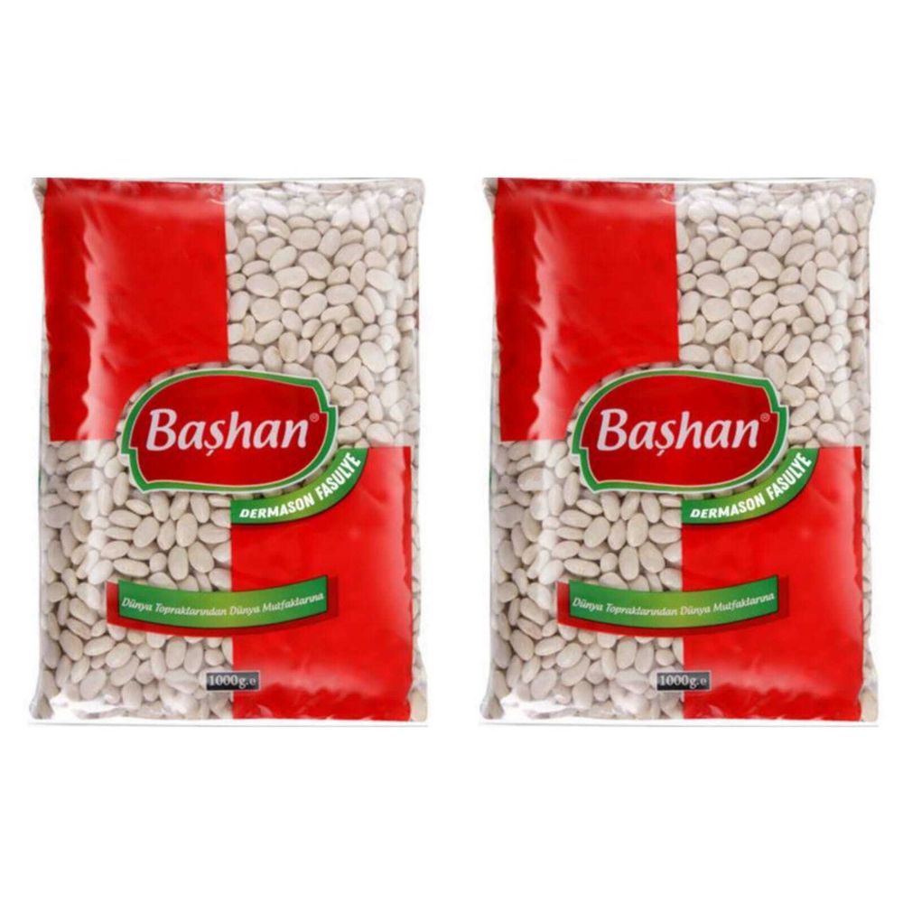 Фасоль белая Bashan Dermason 9 мм 1 кг, 2 шт