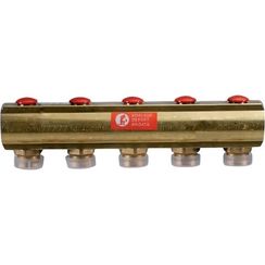 Коллектор Giacomini с отсечными клапанами 1 1/4 x 18 /5, R553SY025