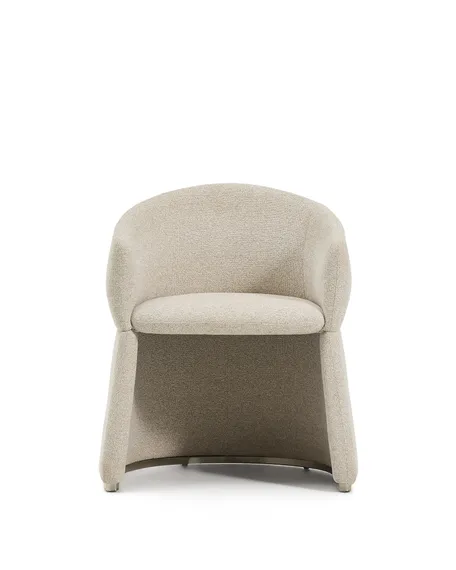 Стул Bosca из бежевого шенилла